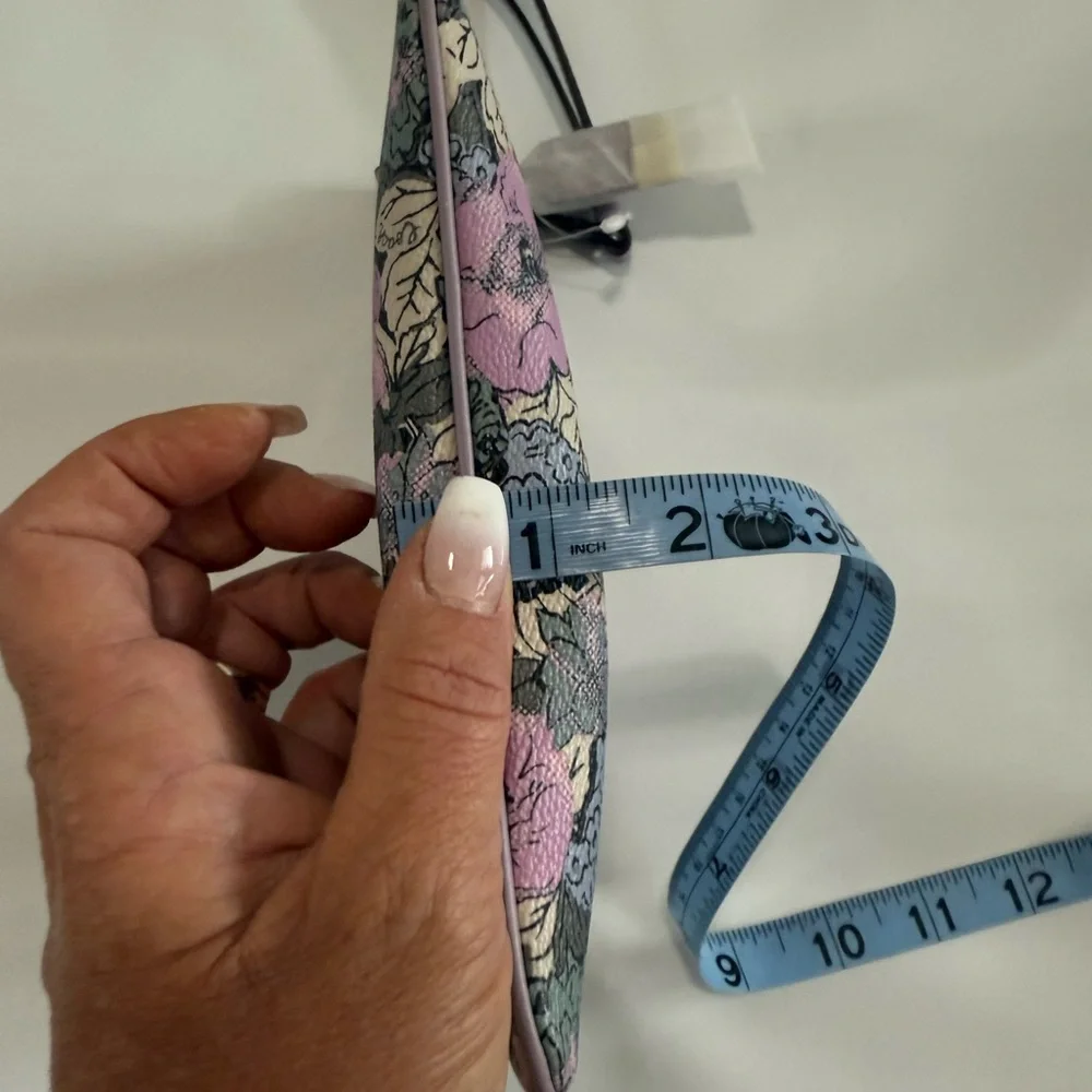 Coach NWT Floral Wristlet Clutch - Lilac and Blue medium wristlet - Picture 11 of 11